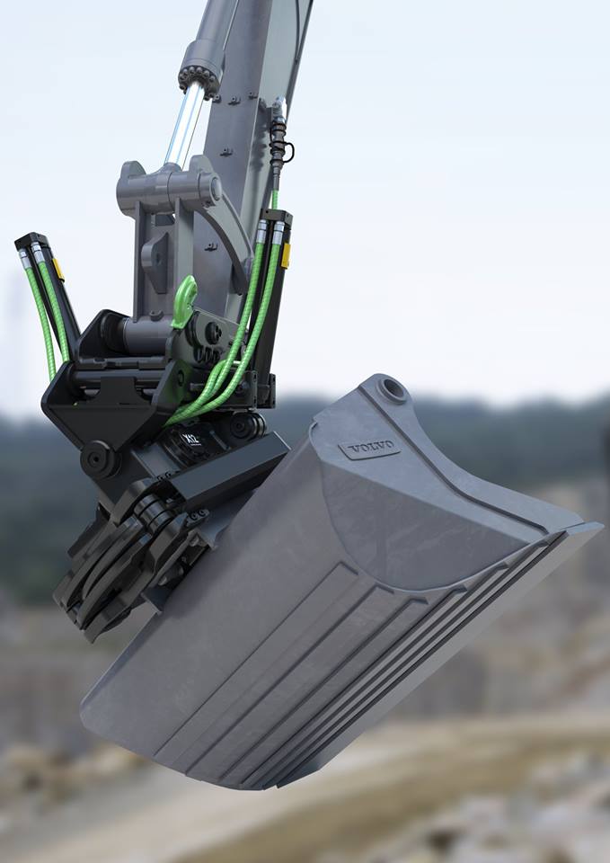 Tiltrotator rupskranen en bandenkranen - Steelwrist