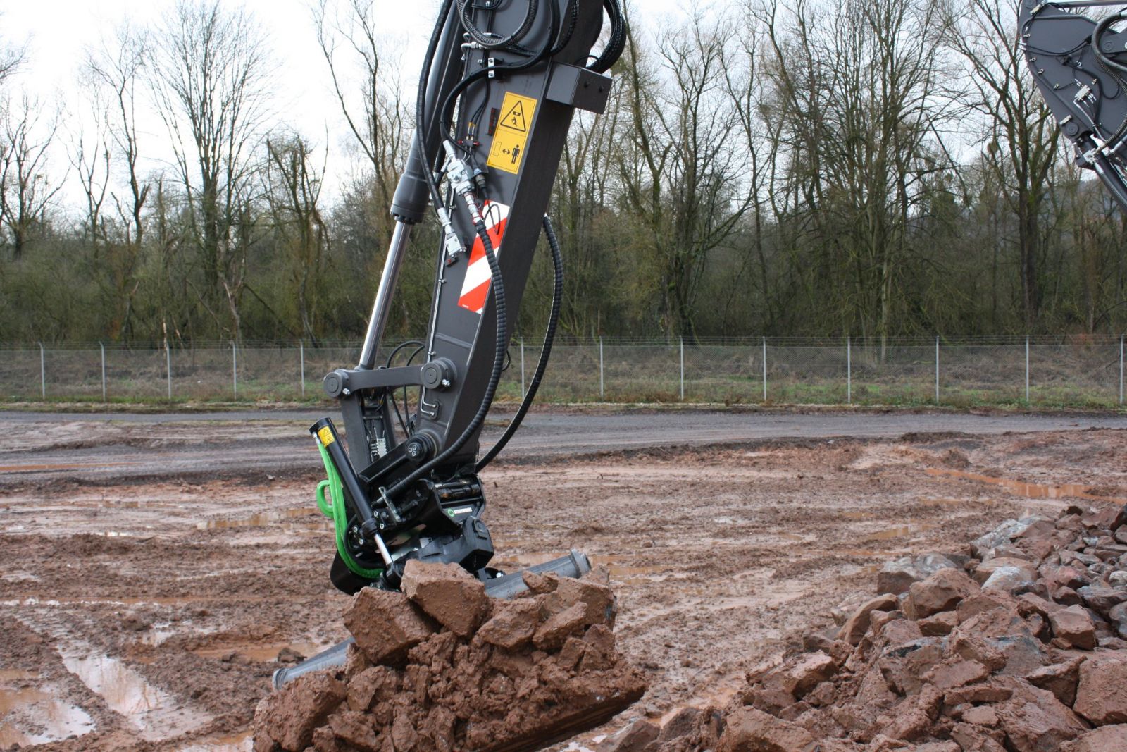 Tiltrotator rupskranen en bandenkranen - Steelwrist